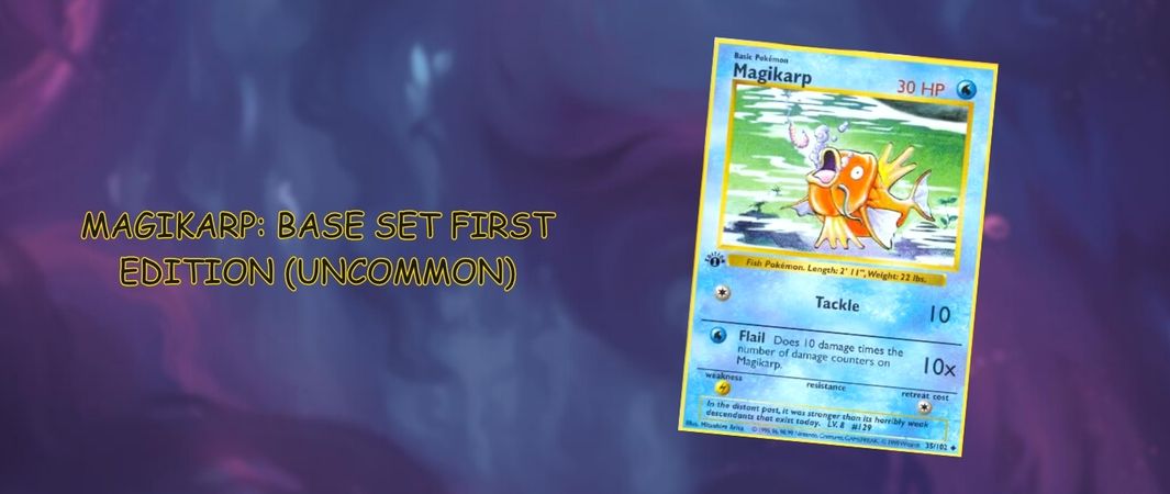 Magikarp base set first edition